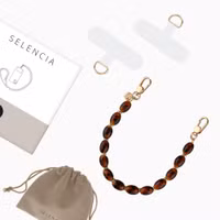 Selencia Tortoise Shell Polskoord - Brown