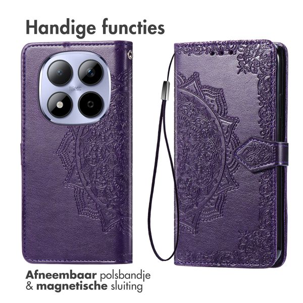imoshion Mandala Bookcase Xiaomi Redmi Note 15 Pro Plus (5G) - Paars