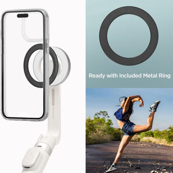 Spigen MagSafe Tripod Selfie Stick - met afstandsbediening - Universeel - 74CM - Dune Beige