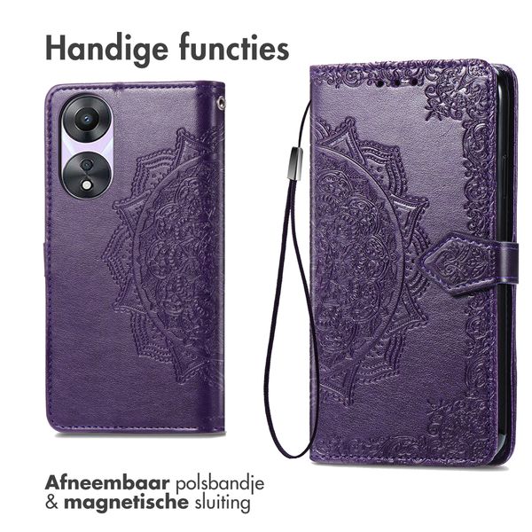 imoshion Mandala Bookcase Oppo A58 - Paars