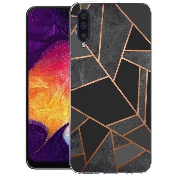 imoshion Design hoesje Samsung Galaxy A50 / A30s - Grafisch Koper / Zwart