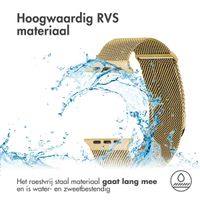 imoshion Milanees magnetisch bandje Apple Watch Series 1 - 9 / SE (38/40/41 mm) | Series 10 / 11 (42 mm) - Maat S - Goud