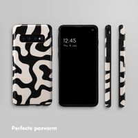 Selencia Vivid Tough Backcover Samsung Galaxy S10 - Art Wave Black