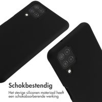 imoshion Siliconen hoesje met koord Samsung Galaxy A12 - Zwart