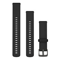 Garmin Siliconen bandje  - Garmin 18 mm aansluiting - Black / Slate