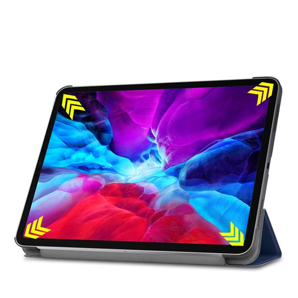 imoshion Trifold Bookcase Apple iPad Pro 12.9 (2020) / iPad Pro 12.9 (2018) - Donkerblauw