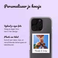 Hoesje met eigen foto en/of tekst Apple iPhone 16 Pro - Polaroid
