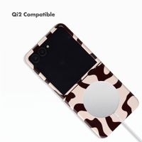 Selencia Vivid Back Cover with MagSafe Samsung Galaxy Z Flip 8 - Art Wave Black