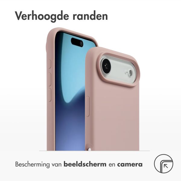 Accezz Liquid Silicone Backcover met MagSafe Apple iPhone Air - Roze