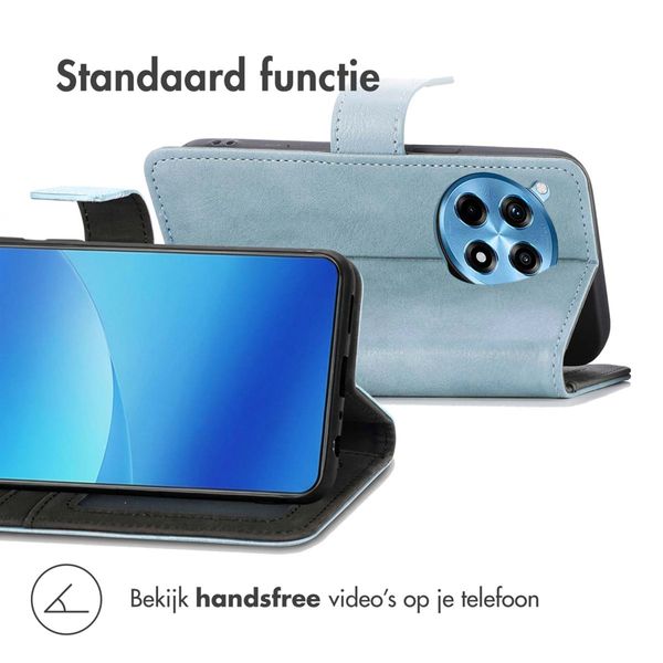 imoshion Luxe Bookcase OnePlus 12R - Lichtblauw