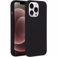 Accezz Liquid Silicone Backcover met MagSafe Apple iPhone 13 Pro Max - Black