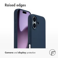 Accezz Liquid Silicone Back Cover with MagSafe Apple iPhone 17 - Dark Blue