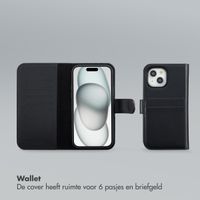Selencia Olyn Uitneembare Bookcase met MagSafe Apple iPhone 15 - Zwart