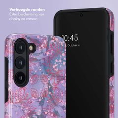 Selencia Vivid Backcover Samsung Galaxy S23 - Fresh Paint Flower Orange