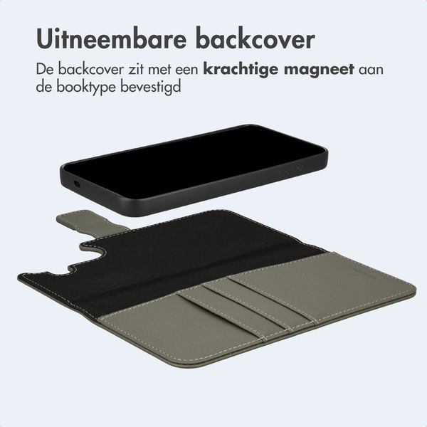imoshion Uitneembare 2-in-1 Luxe Bookcase Samsung Galaxy S25 - Groen