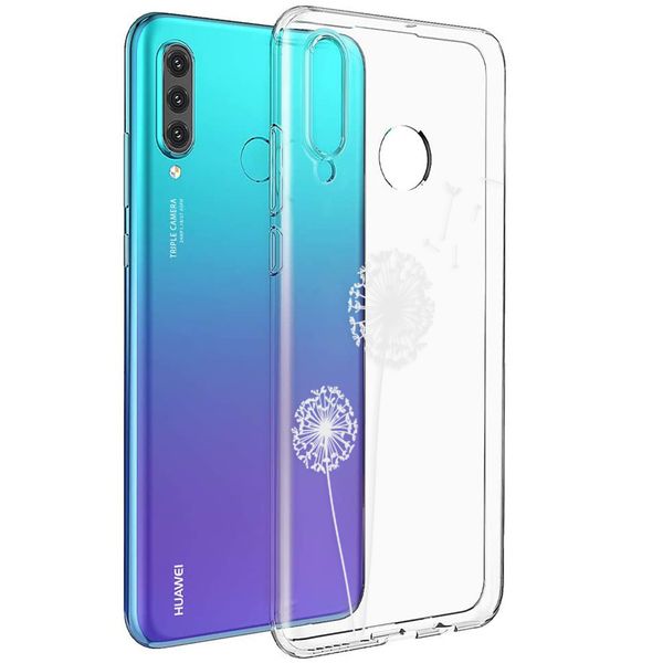 imoshion Design hoesje Huawei P30 Lite - Paardenbloem - Wit