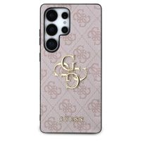 Guess 4G Metal Logo Backcover Samsung Galaxy S25 Ultra - Roze