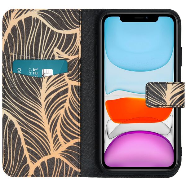 imoshion Design Softcase Bookcase iPhone 11 - Golden Leaves