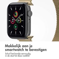 imoshion Milanees magnetisch bandje Apple Watch Series 1 t/m 10 / SE / Ultra (2) (44/45/46/49 mm) - Maat S - Champagne