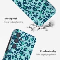 Selencia Vivid Tough Backcover Samsung Galaxy A35 - Wild Spots Light Blue