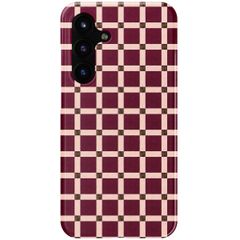 Selencia Vivid Backcover Samsung Galaxy S25 FE - Check This Burgundy