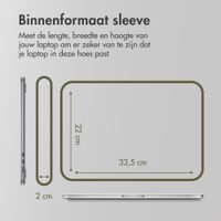 Accezz Laptophoes 13-14 inch - Laptopsleeve - Groen