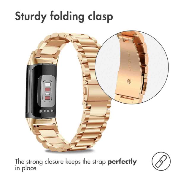 imoshion Stalen bandje Fitbit Charge 5 - Rosé Goud