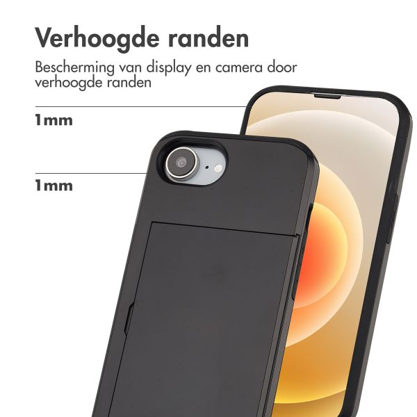 imoshion Backcover met pasjeshouder iPhone 16e - Zwart