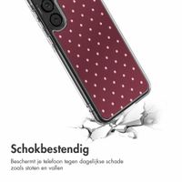 imoshion Design hoesje Samsung Galaxy A55 - Polka Dot Bordeaux