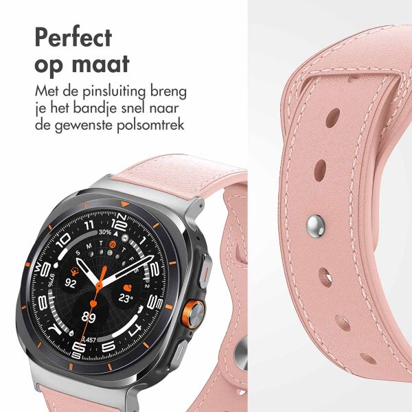 imoshion Lederen bandje Samsung Galaxy Watch Ultra (2024/2025) - Roze