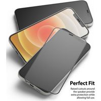 Ringke ID Glass Screenprotector iPhone 12 (Pro) - Zwart