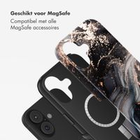 Selencia Vivid Backcover met MagSafe Apple iPhone 17 - Chic Marble Black