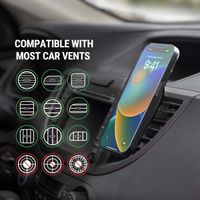 Scosche 3-in-1 Magnetic Phone Mount - Window/Dash/Vent