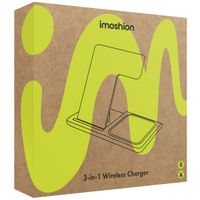 imoshion Opvouwbare Wireless Charger - 3 in 1 draadloze oplader - 15 Watt - Zwart