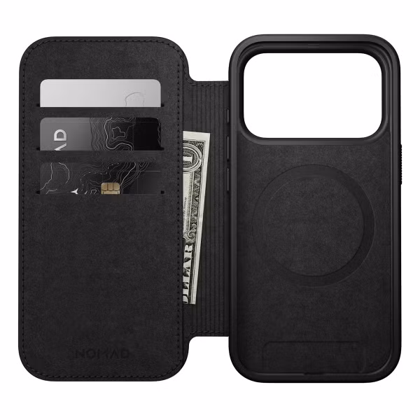 Nomad Modern Leather FolioBookcase Apple iPhone 17 Pro - Bruin