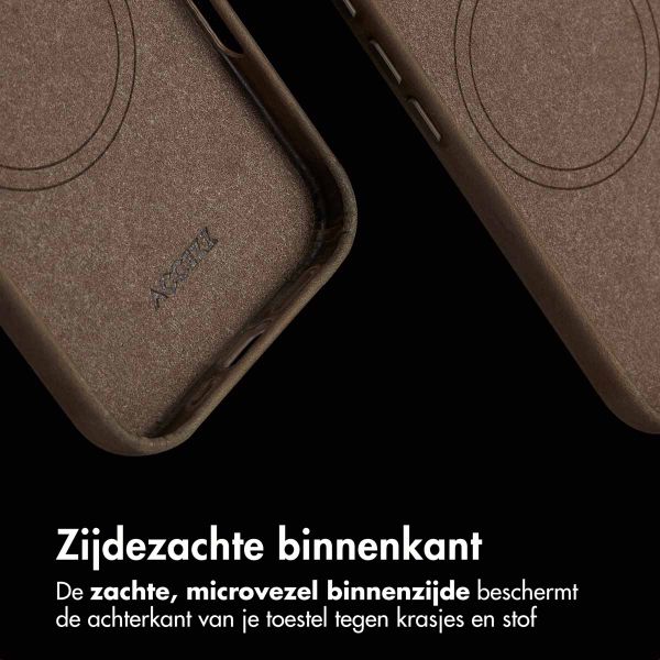 Accezz Vintage Leather Magsafe Backcover Apple iPhone 16 - Rustic Brown