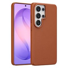 Accezz Leather Back Cover with MagSafe Samsung Galaxy S26 Ultra - Sienna Brown