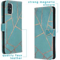 imoshion Design Softcase Bookcase Samsung Galaxy A51 - Blue Graphic