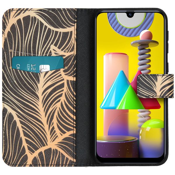 imoshion Design Softcase Bookcase Samsung Galaxy M31 - Golden Leaves