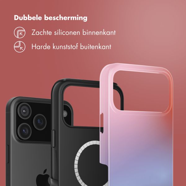 Selencia Vivid Backcover met MagSafe Apple iPhone 18 Pro Max / 17 Pro Max - Gradient Soft Blush