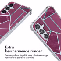 imoshion Design hoesje met koord Samsung Galaxy A35 - Bordeaux Graphic