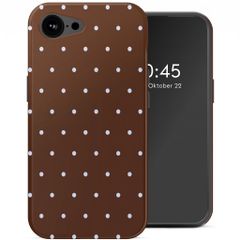 Selencia Vivid Case with MagSafe Apple iPhone 17e / 16e - Happy Dots Chocolate