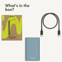 imoshion Ultra Series Aluminium Powerbank 20,000 mAh - Quick Charge and Power Delivery - Petrol Green