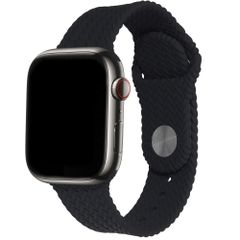 imoshion Siliconen geweven bandje Apple Watch | 38/40/41/42 mm - Zwart
