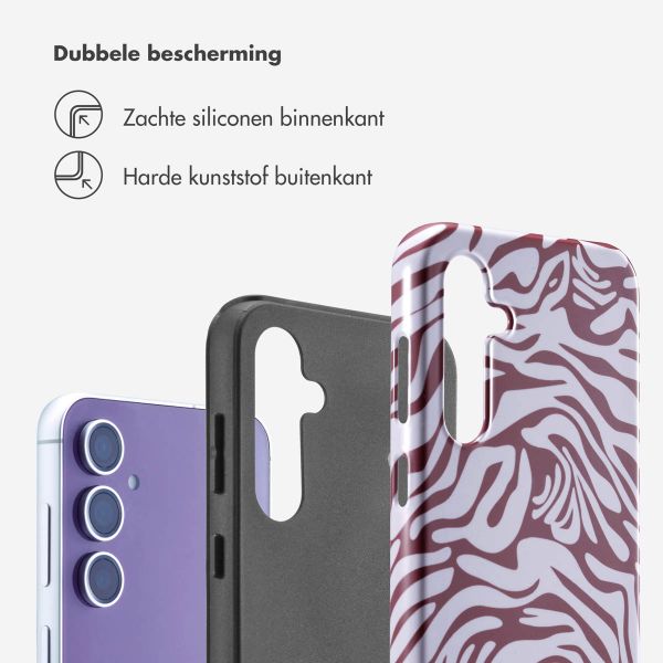 Selencia Vivid Backcover Samsung Galaxy S23 FE - Trippy Swirl Dark Rose