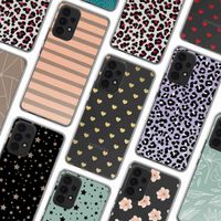 imoshion Design hoesje Samsung Galaxy A52(s) (5G/4G) - Striped peach reverse