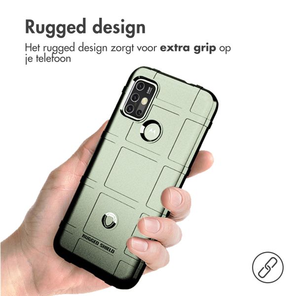 imoshion Rugged Shield Backcover Motorola Moto G30 / G20 / G10 (Power) - Donkergroen