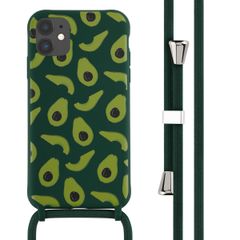 imoshion Siliconen design hoesje met koord Apple iPhone 11 - Avocado Green