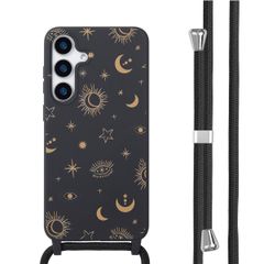 imoshion Siliconen design hoesje met koord Samsung Galaxy S25 Plus - Sky Black