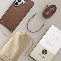 Selencia Nova Phone Case with Cord and Card Holder Samsung Galaxy S26 Ultra - Mocha Brown